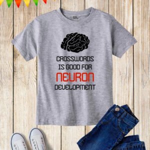 Crosswords Is Good For Neuron Development Kids T Shirt
