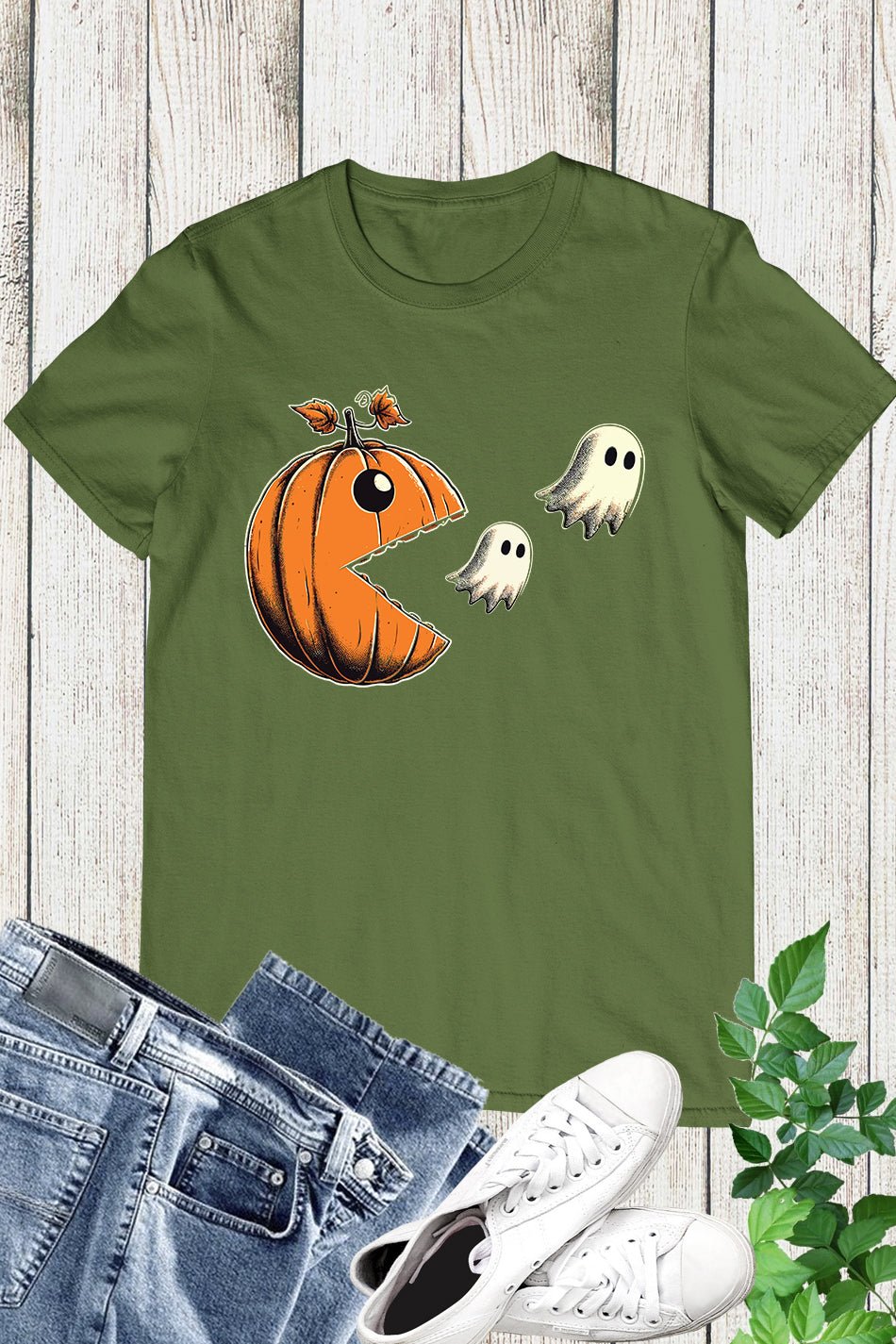 Halloween Pumpkin and Ghost Shirt - Image 8