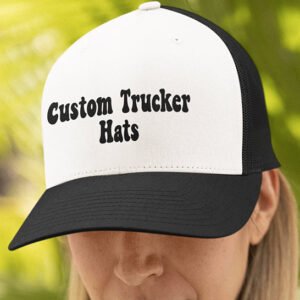 Custom Trucker Hat With Any Text Logo Photo