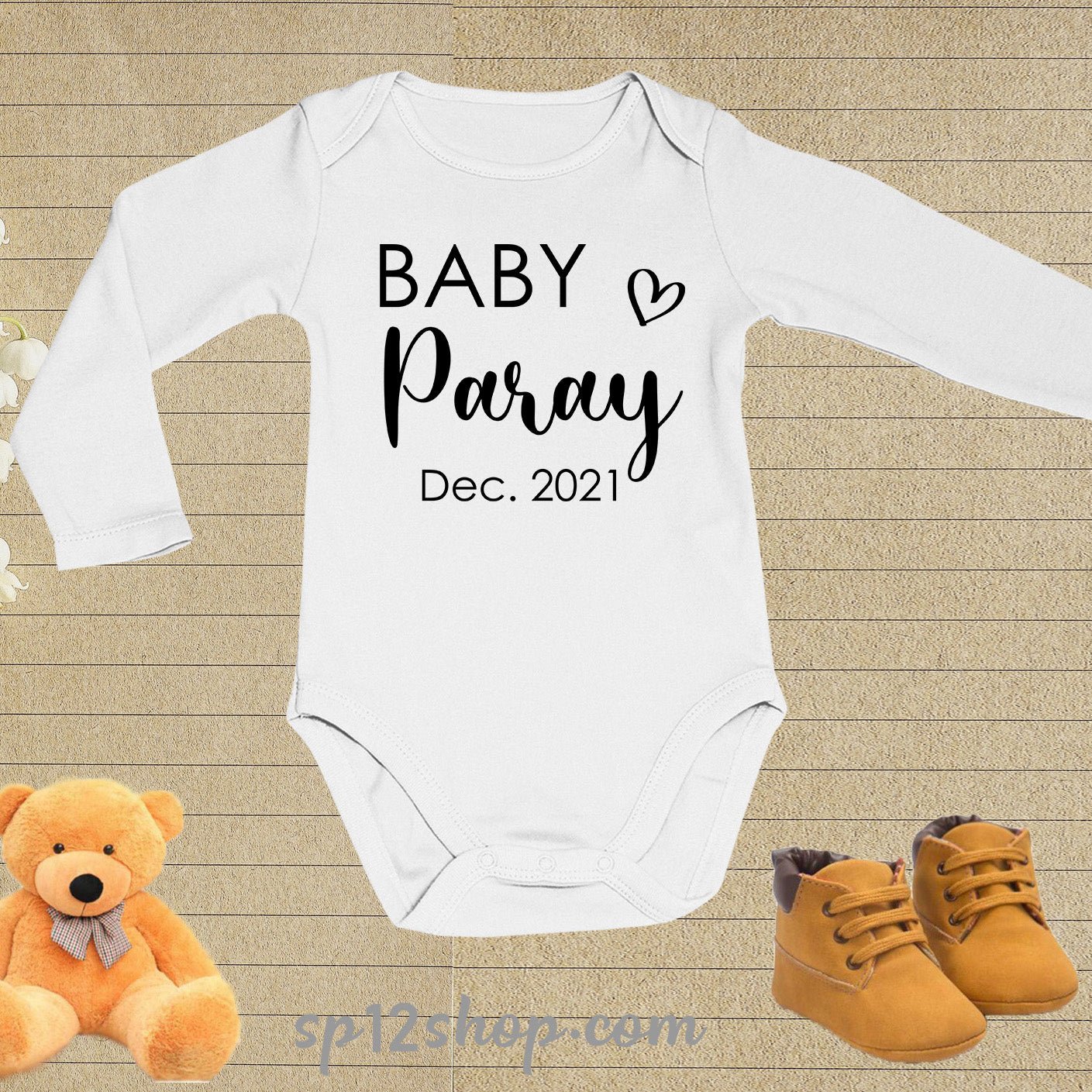 Custom Baby Name And Birth Date Bodysuit
