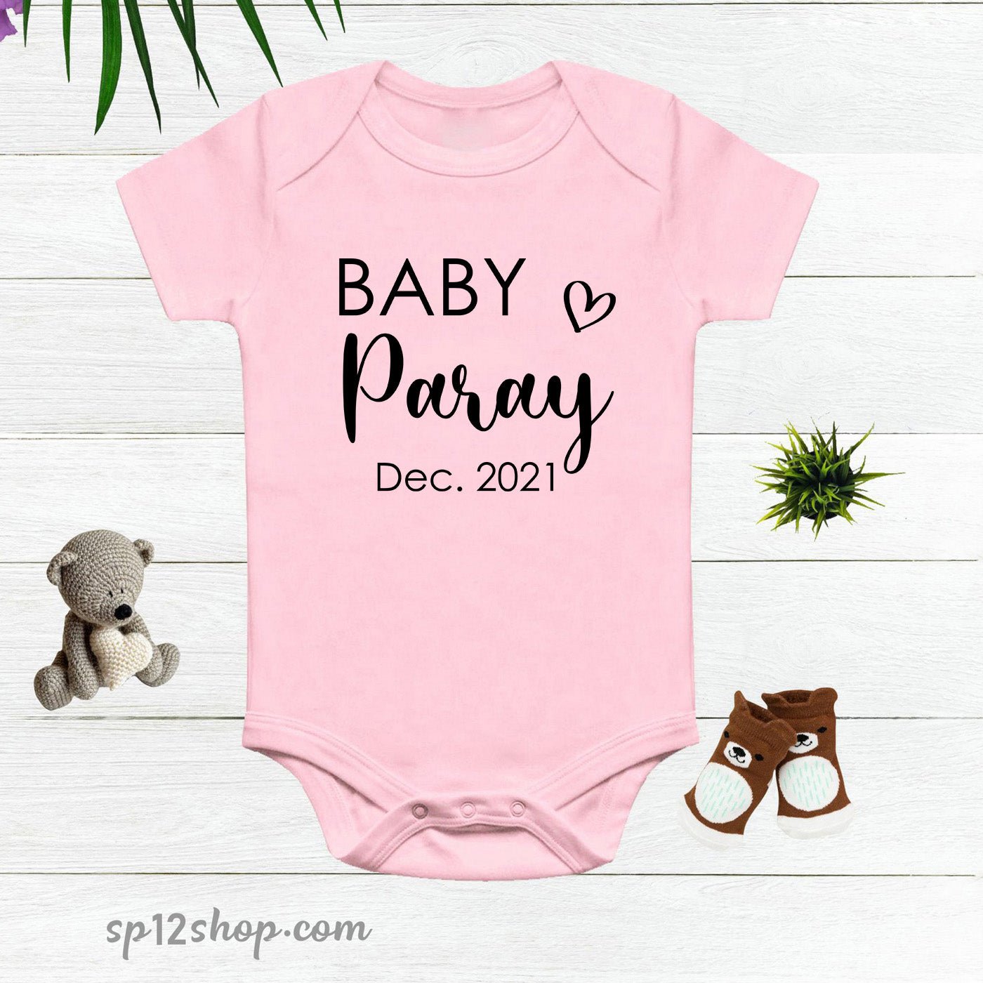 Custom Baby Name And Birth Date Bodysuit