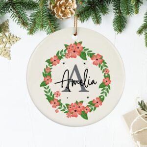 Custom Name With Initial Letter Ornaments