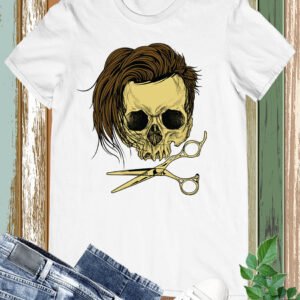 Cute Hairstylist Vintage Sugar Skull Shirt