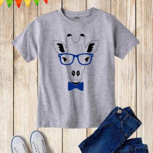 Cutie Giraffe Kids T Shirt