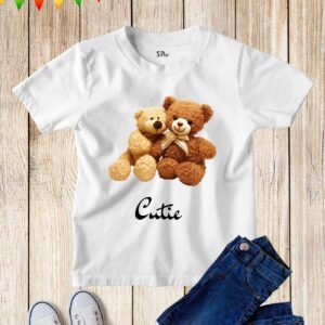 Cutie Bear Teddy Kids Funny Gift T Shirt