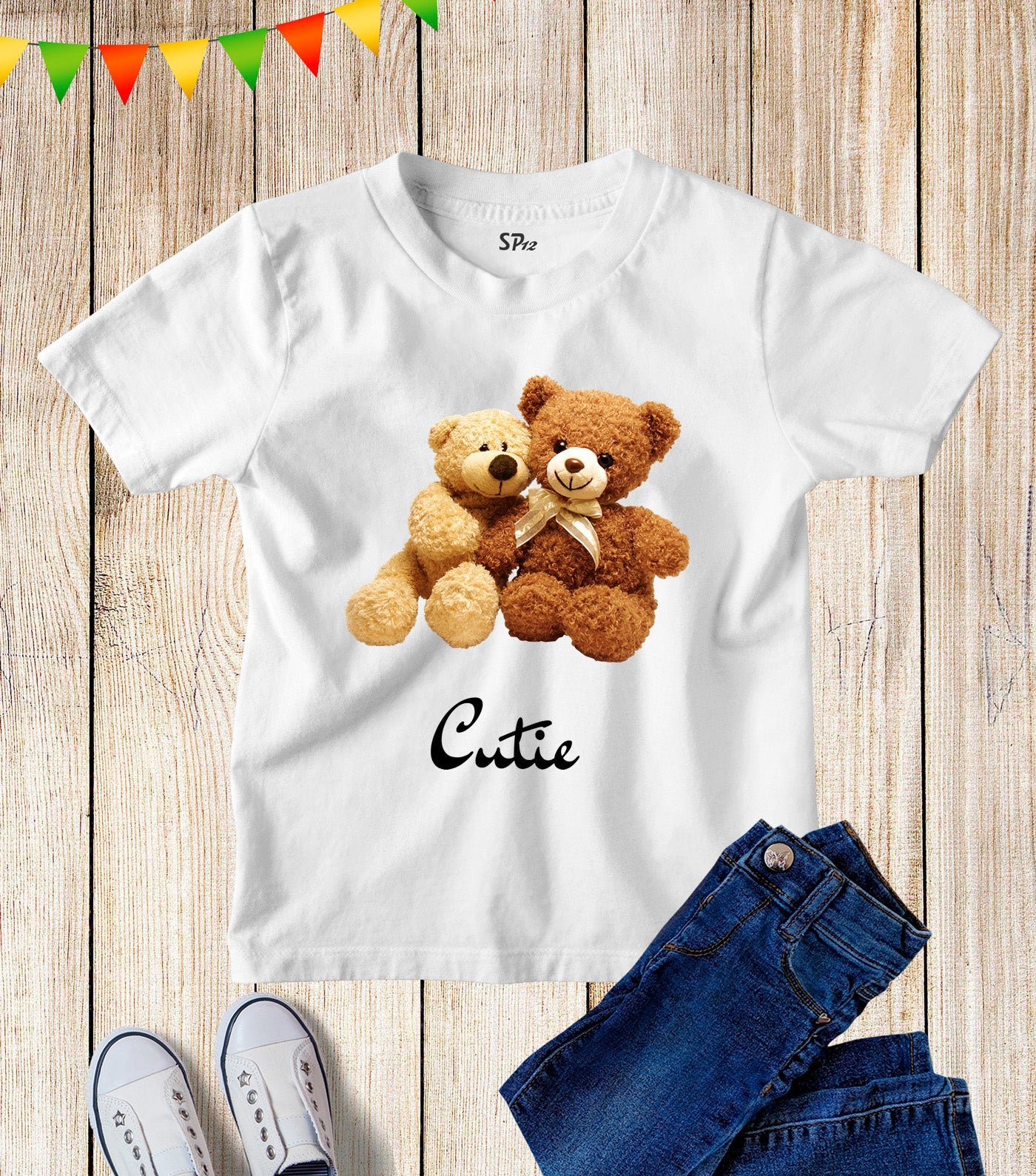 Cutie Bear Teddy Kids Funny Gift T Shirt