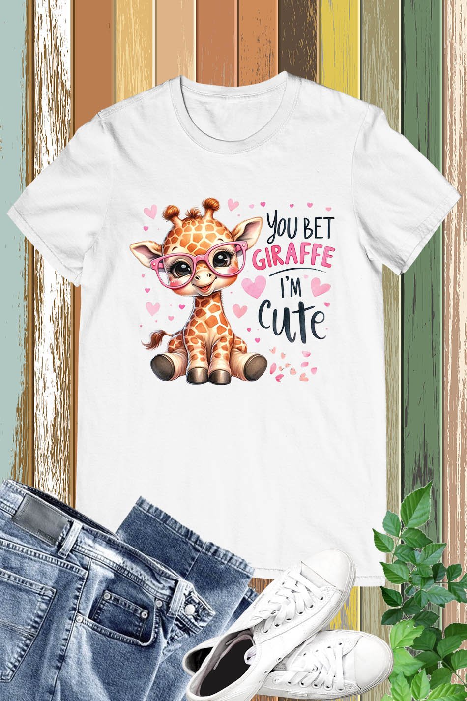 You Bet Giraffe I'm Cute Shirt - Image 10