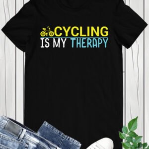 Cycling is My Therapy Funny bike Shirt
