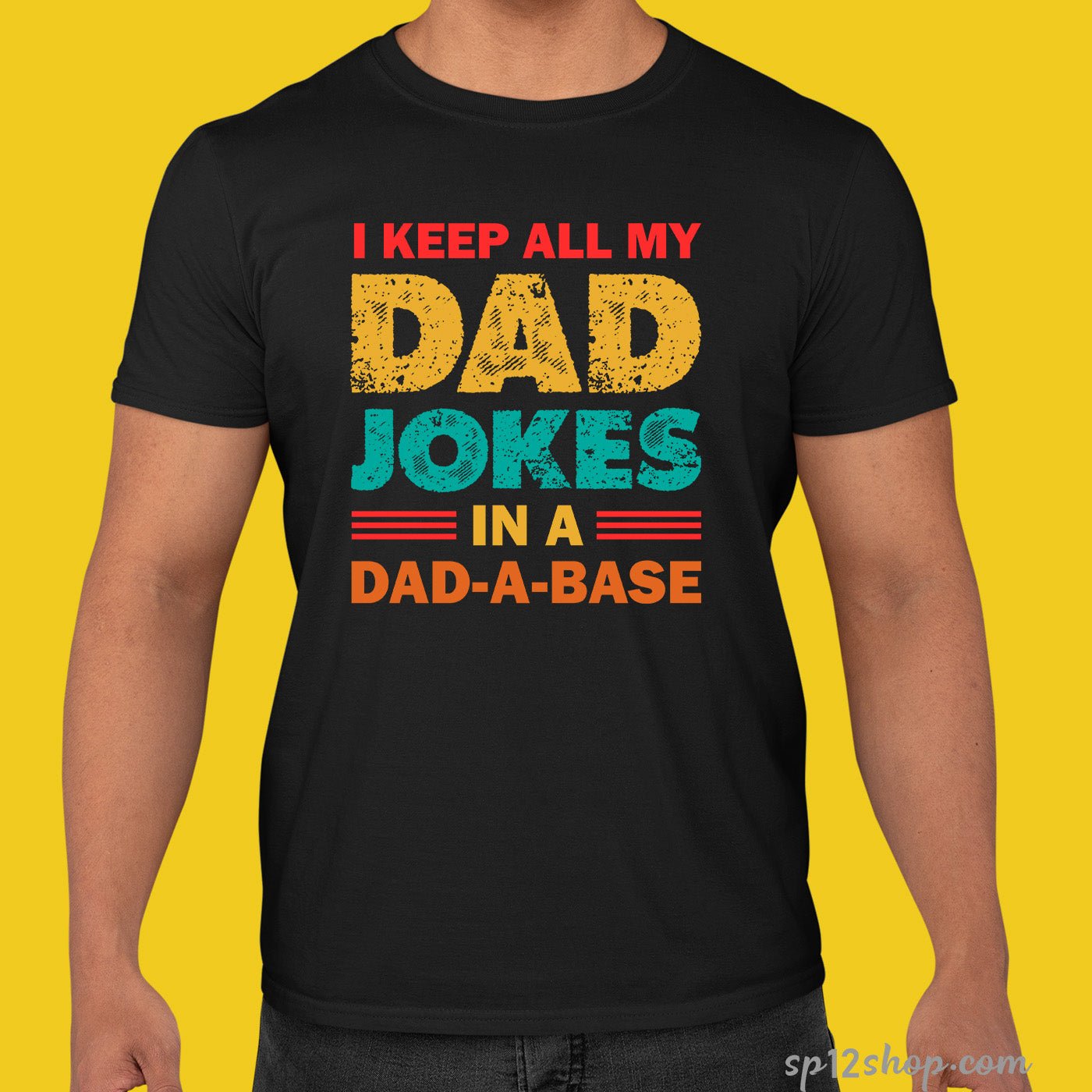I keep All My Dad Jokes In A Dad A Base t Shirt