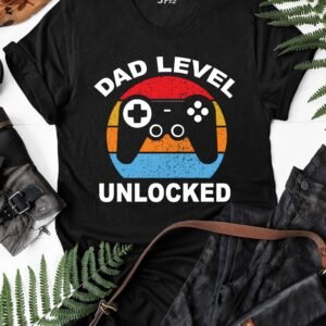 Dad Level Unlocked T Shirt