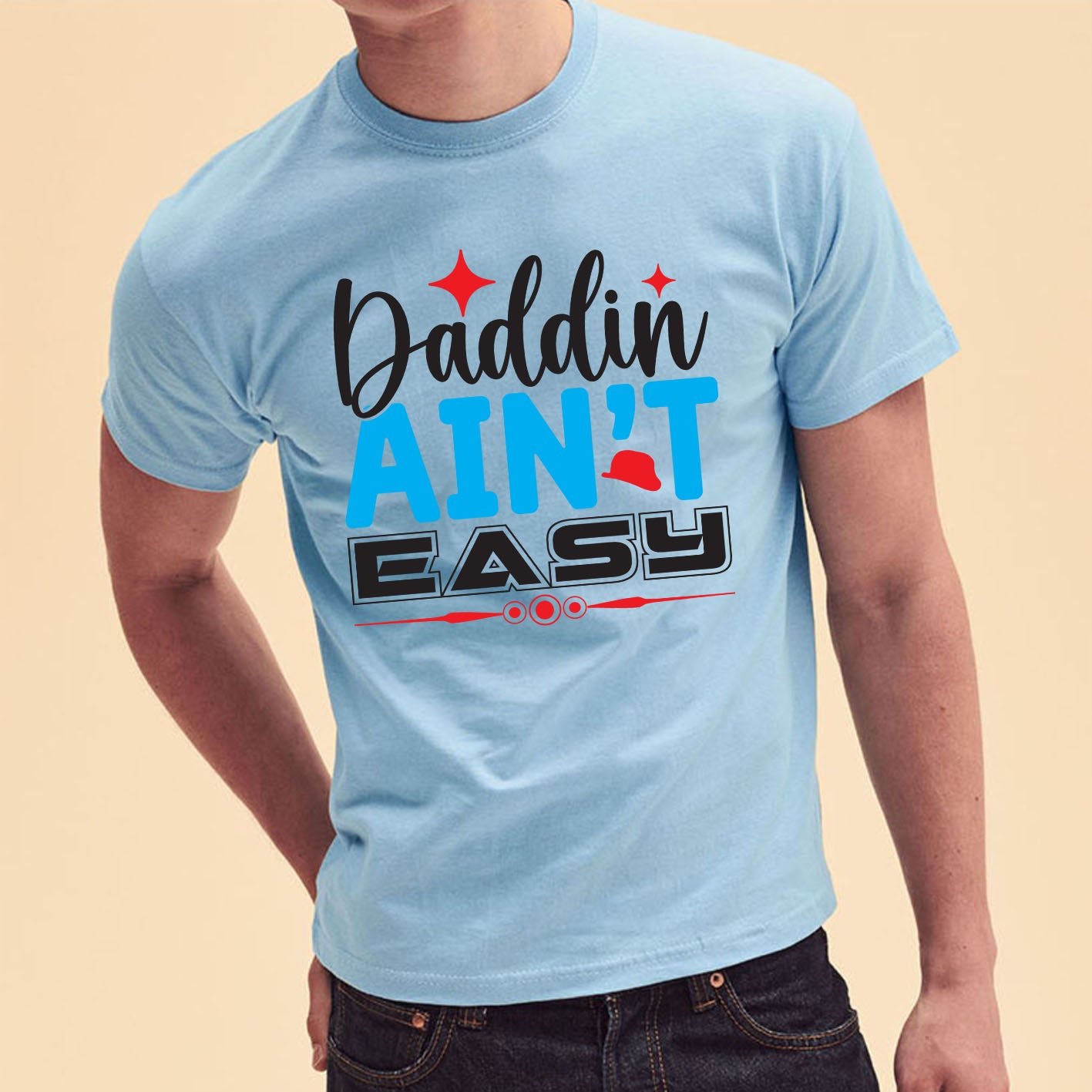 Best Daddin Ain't Easy Fathers Day Custom Short Sleeve Tshirts Gift - Image 11