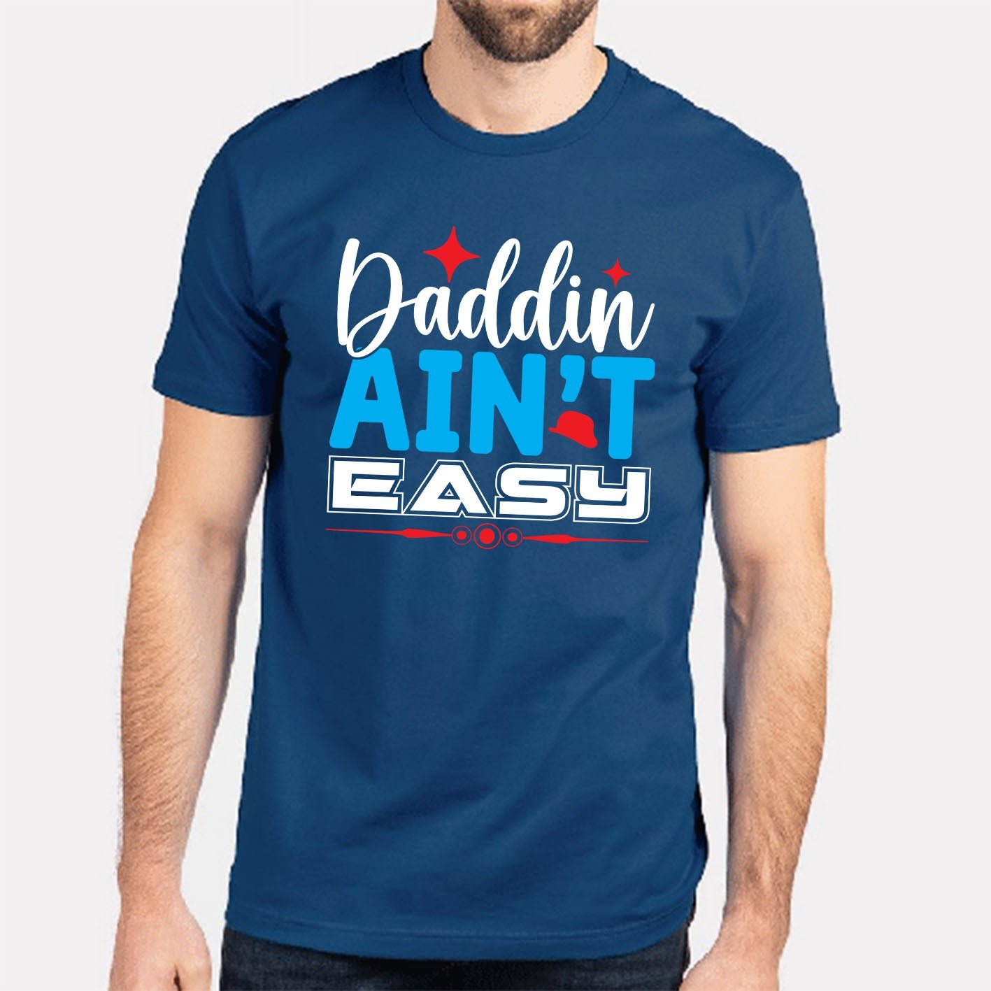 Best Daddin Ain't Easy Fathers Day Custom Short Sleeve Tshirts Gift - Image 16