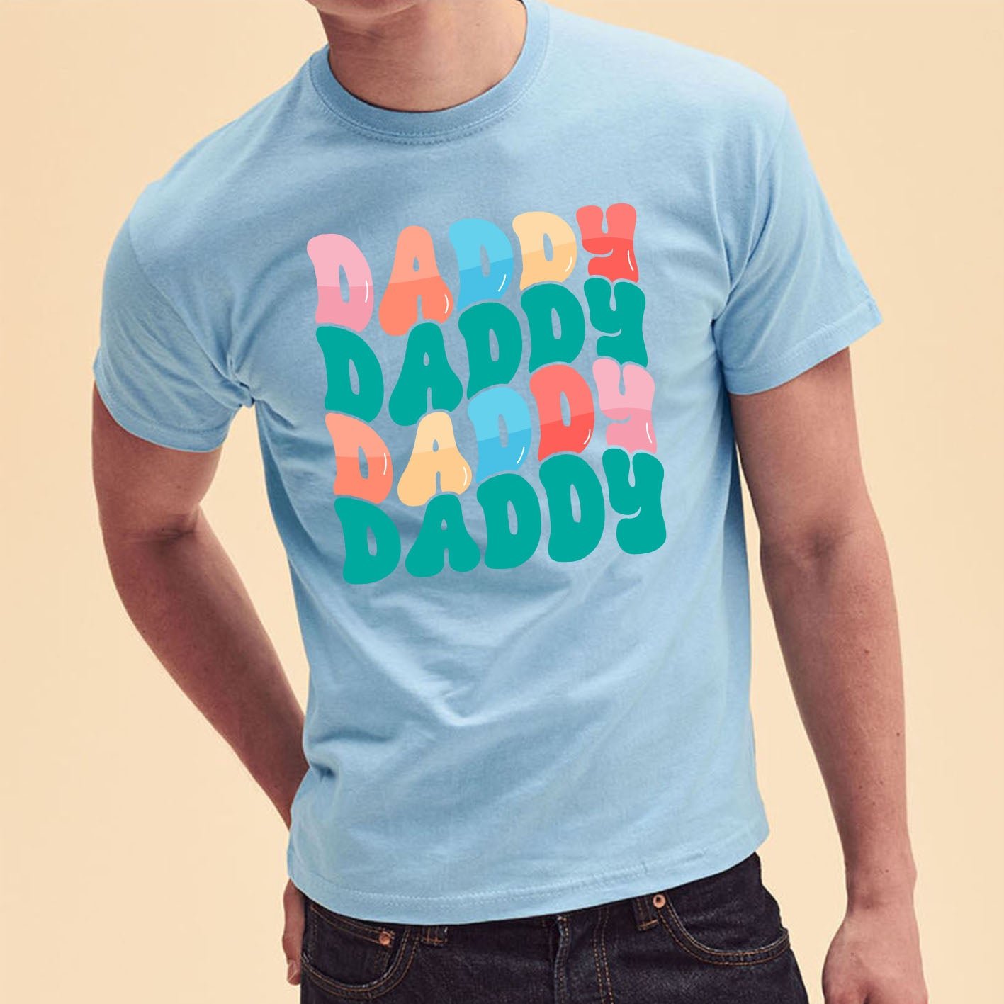 Best Cool Retro Birthday Custom Short Sleeve Fathers Day T-Shirts - Image 16