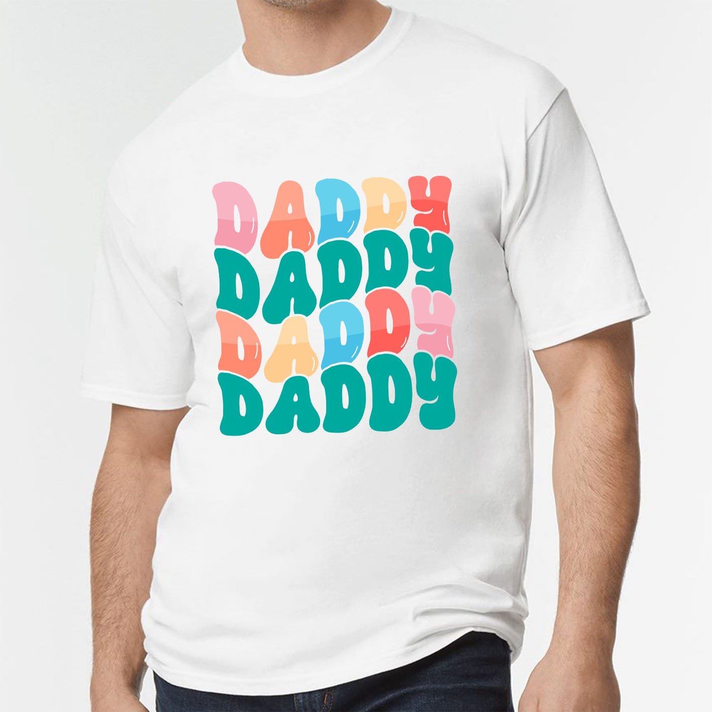 Best Cool Retro Birthday Custom Short Sleeve Fathers Day T-Shirts - Image 23