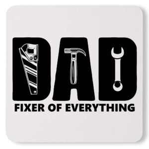 Cute Dad Fixer of Everything Funny Father's Day Custom Coaster