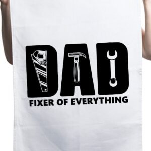 Cute Dad Fixer of Everything Father's Day Custom Kitchen Tea Towel