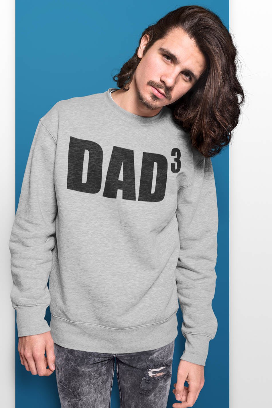 Dad To The Third Dad humor Sweatshirts - Image 2