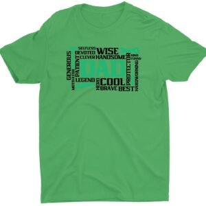 Best Handsome Strong Custom Fathers Day Short Sleeve Dad T-Shirt