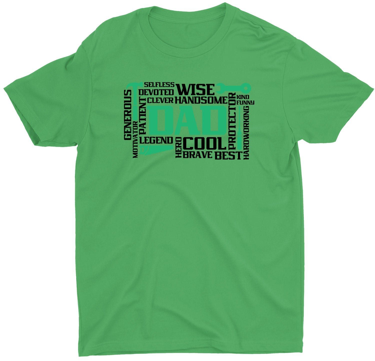 Best Handsome Strong Custom Fathers Day Short Sleeve Dad T-Shirt