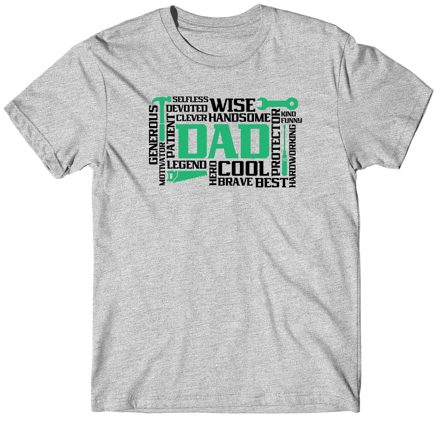 Best Handsome Strong Custom Fathers Day Short Sleeve Dad T-Shirt - Image 2