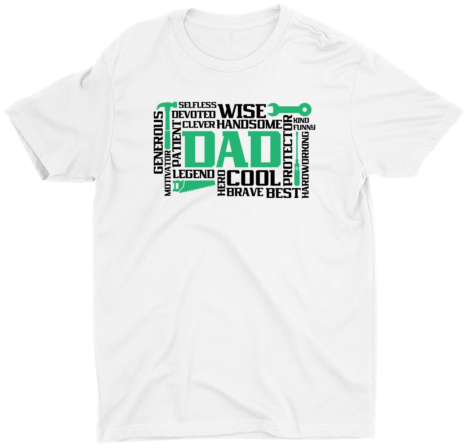 Best Handsome Strong Custom Fathers Day Short Sleeve Dad T-Shirt - Image 7