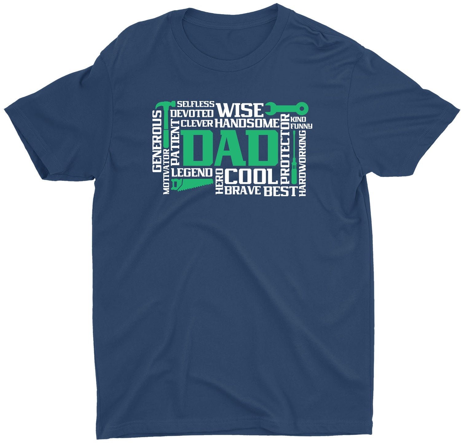 Best Handsome Strong Custom Fathers Day Short Sleeve Dad T-Shirt - Image 9