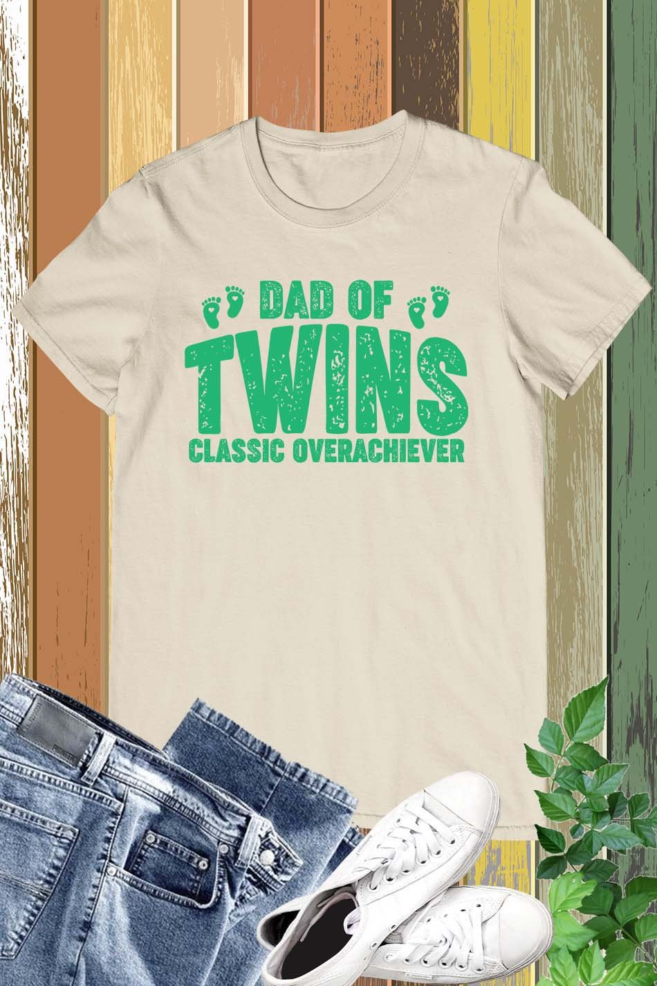 Dad of Twins Shirt - Image 21