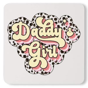 Best Daddy's Girl Matching Baby Announcement Custom Daughter Coaster