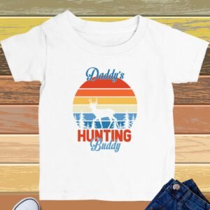 Daddy's Hunting Buddy Kids T Shirt