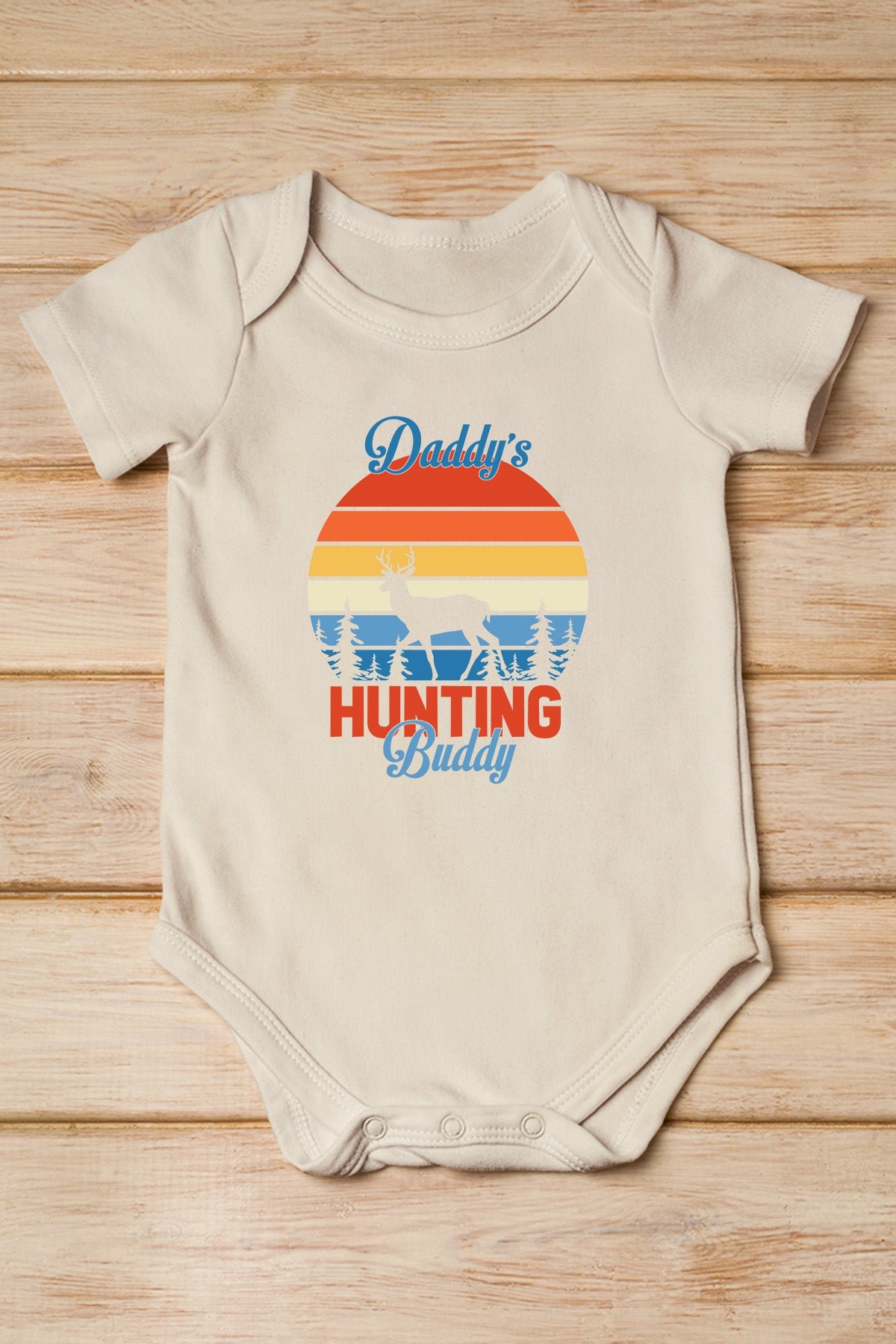 Daddy's Hunting Buddy Baby Bodysuit - Image 2