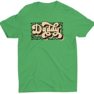 Cool Retro Fathers Day Custom Short Sleeve Dad T-Shirts for Mens