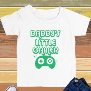 Daddy's Little Gamer Kids T Shirt