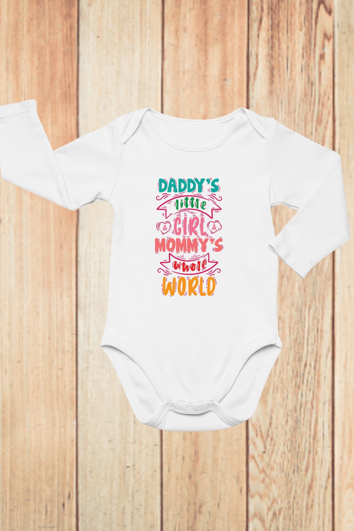 Daddy's Little Girl Mommy's Whole World Baby Bodysuit - Image 2