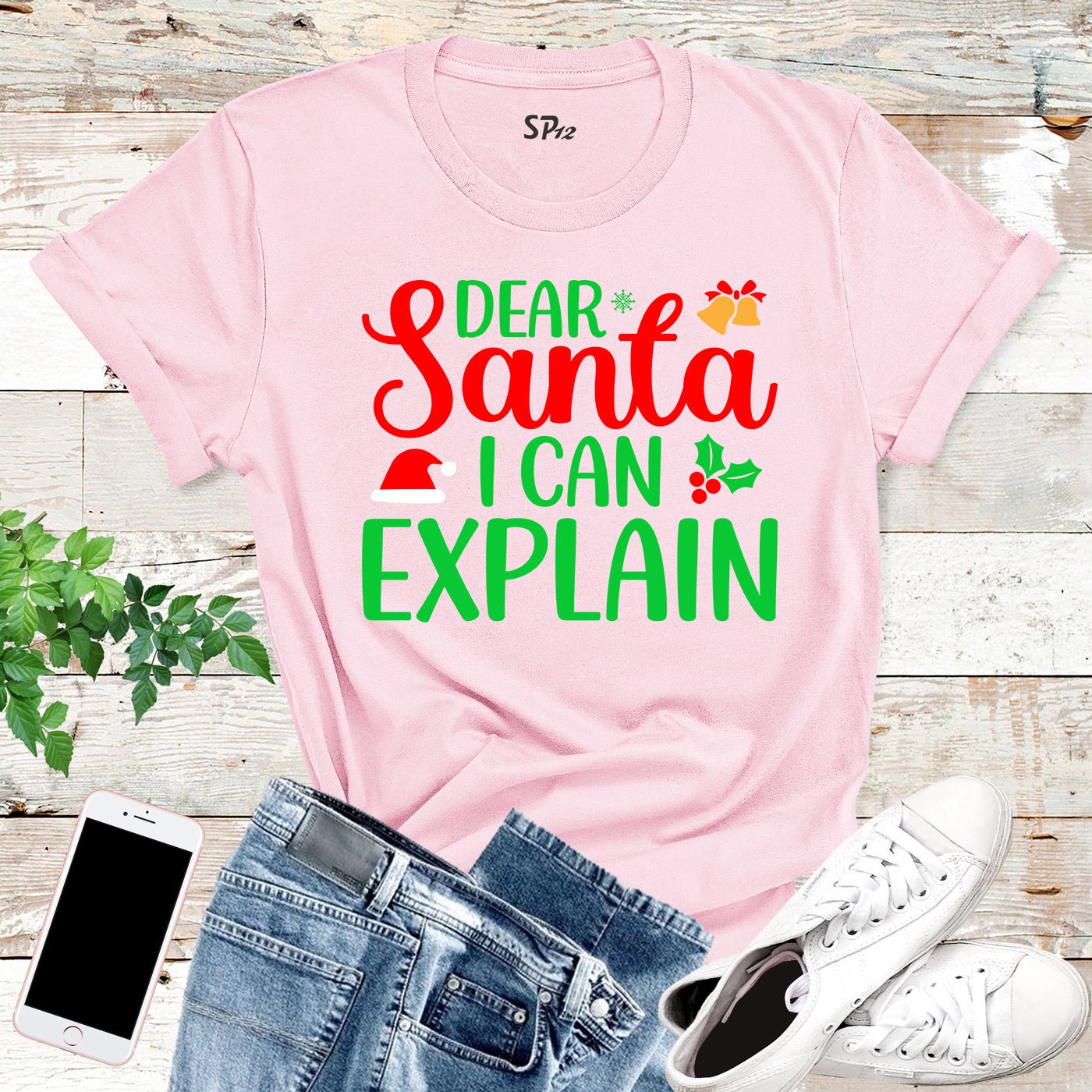 Dear Santa I can Explain Christmas T Shirt - Image 4