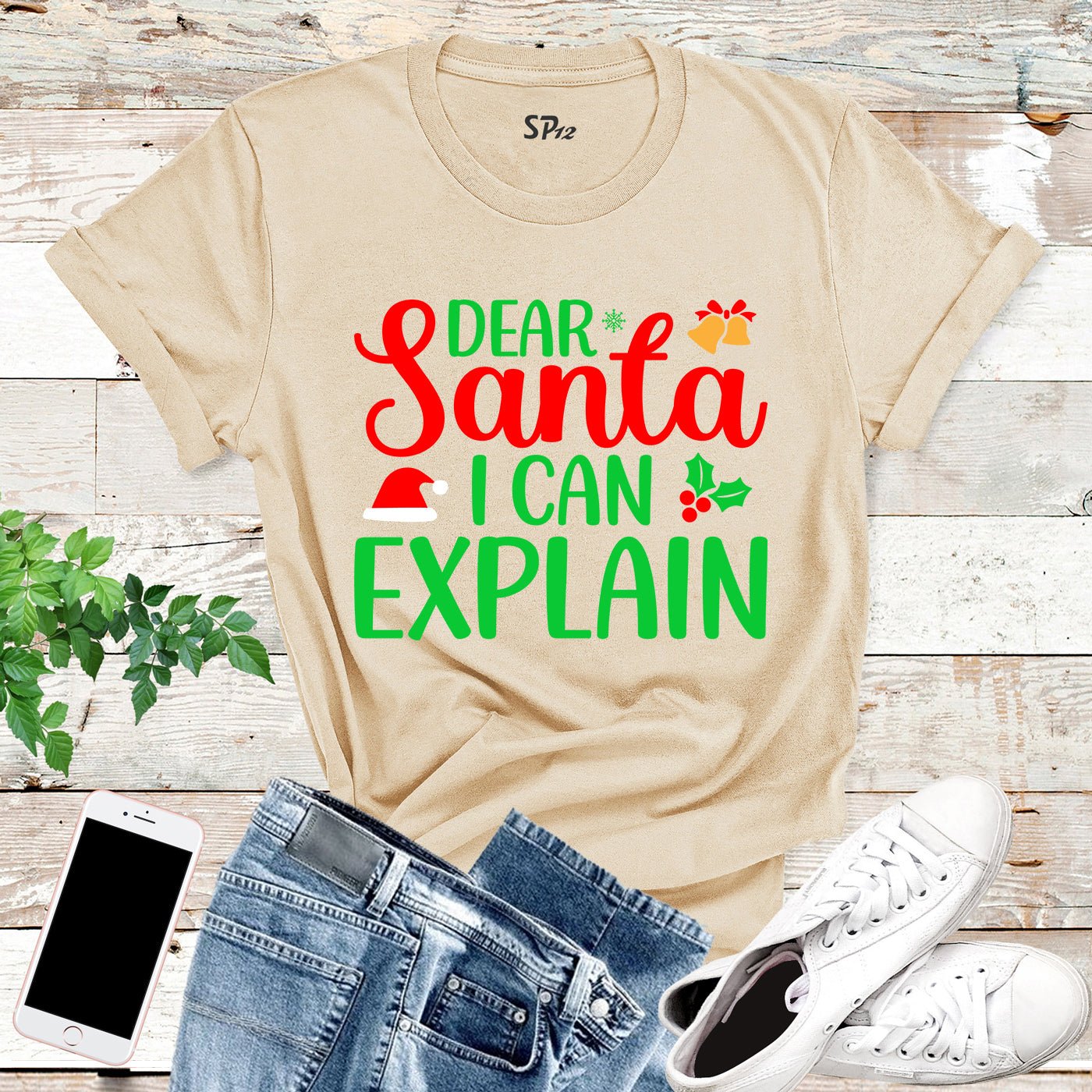 Dear Santa I can Explain Christmas T Shirt - Image 6