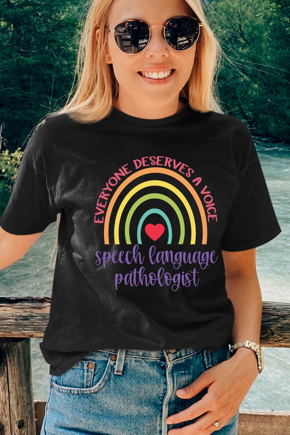 Everyone Deserves a Voice Speech Therapist T shirt - Image 2