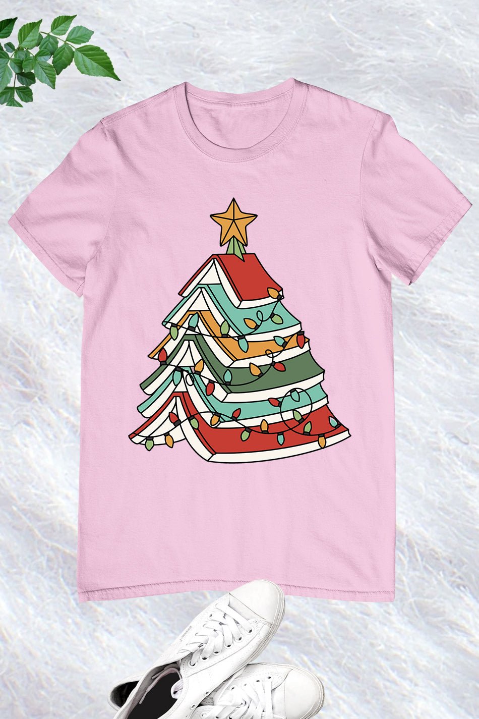 Christmas Book Tree Shirt - Image 10