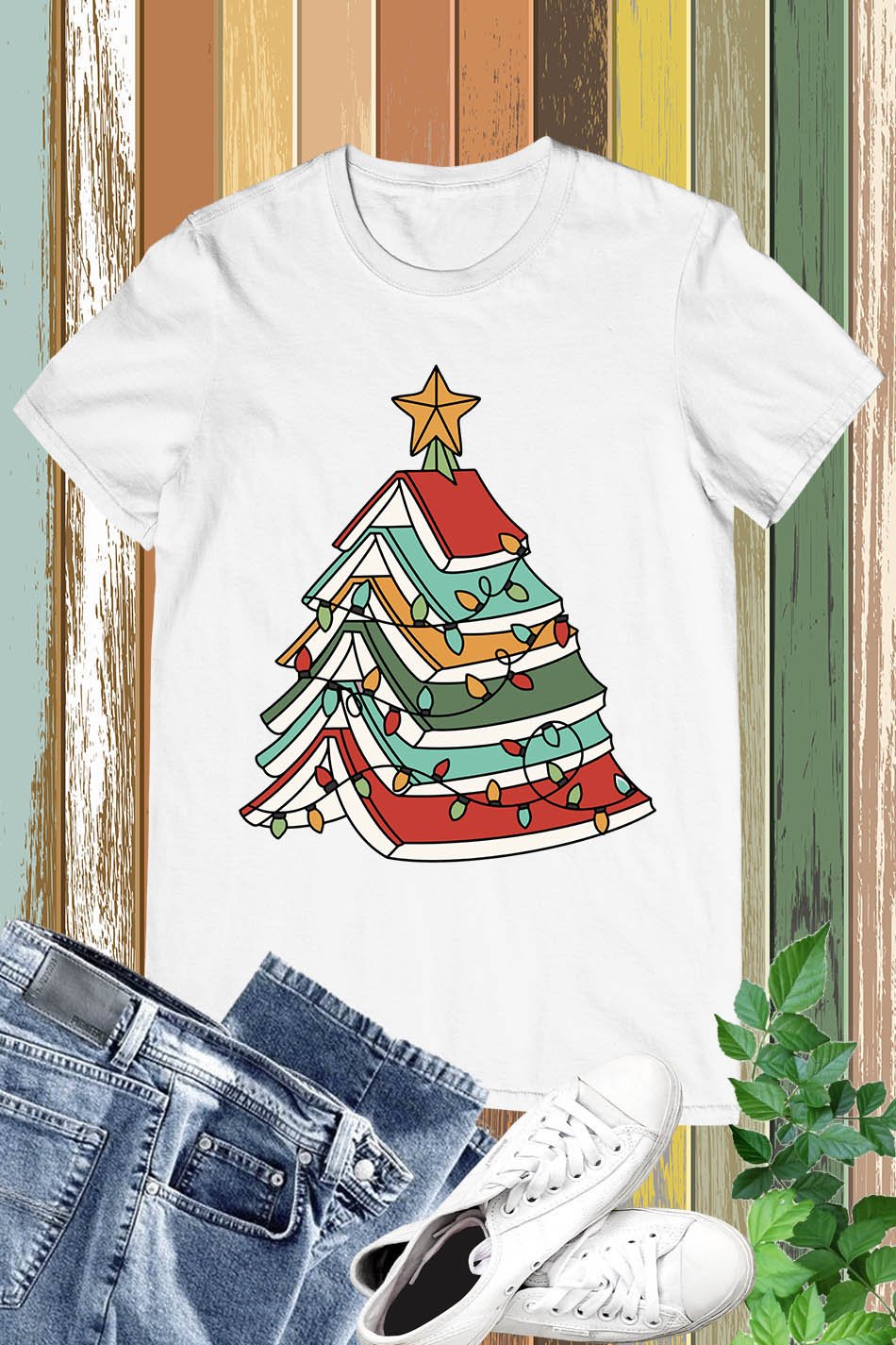 Christmas Book Tree Shirt