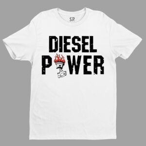 Diesel Power Fire On Automobile Hobby T shirt