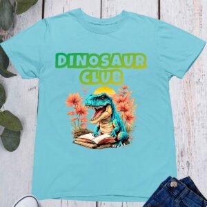 Dinosaur Club World Book Day Kids T Shirts Funny School Party Costume Gifts