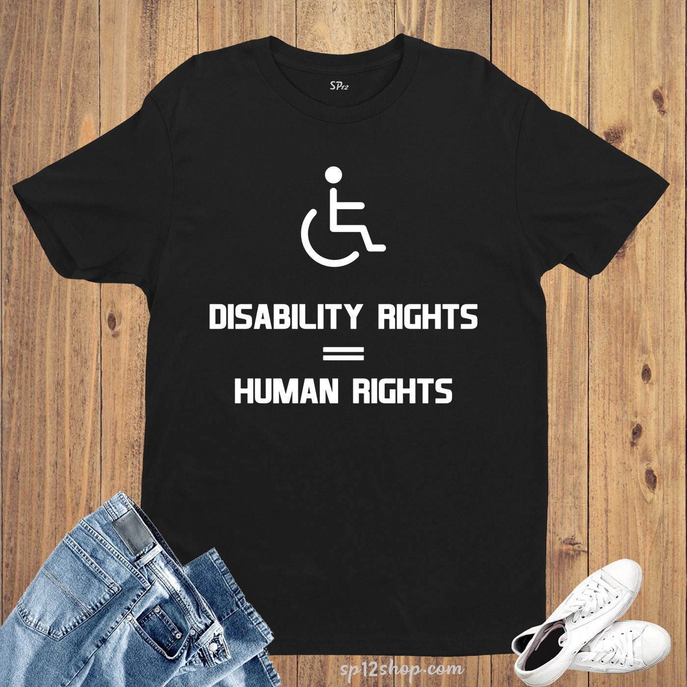 Disability Rights Is Human Rights Awareness T Shirt - Image 3