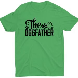 Dog Father Dog Lover Custom Short Sleeve Fathers Day T-Shirt