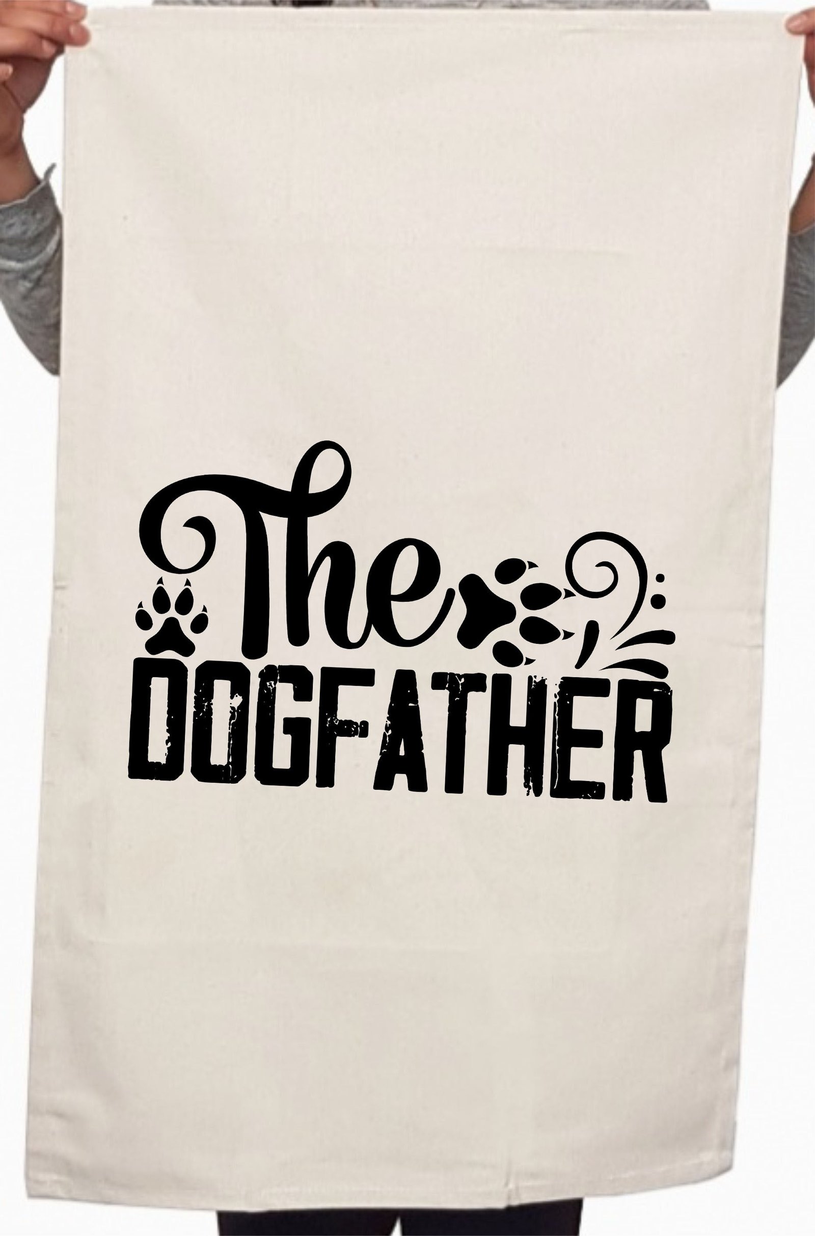 Dog Father Dog Lover Custom Cute Fathers Day Kitchen Table Tea Towel - Image 2