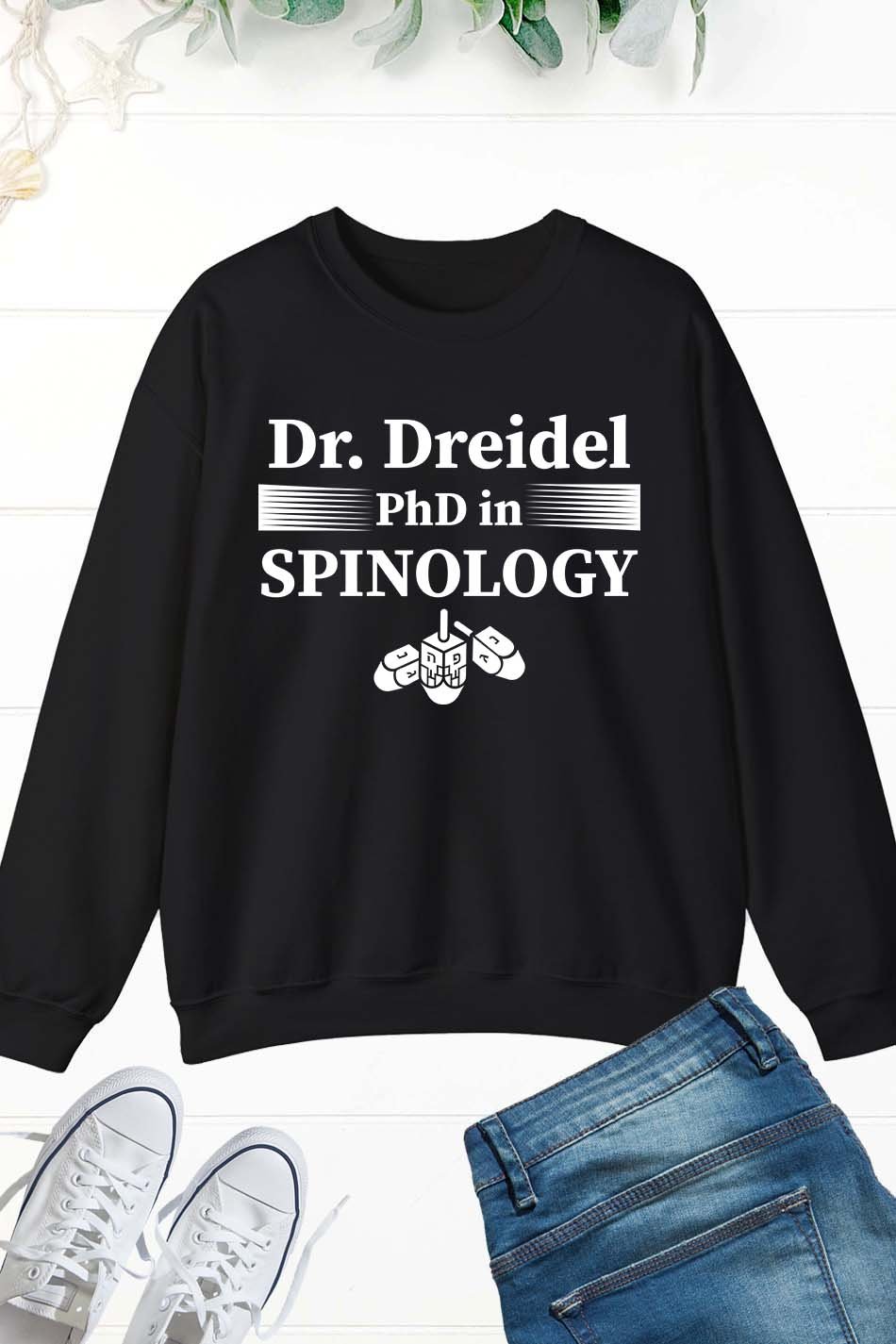 Dr. Dreidel Hanukkah Menorah Sweatshirt - Image 10