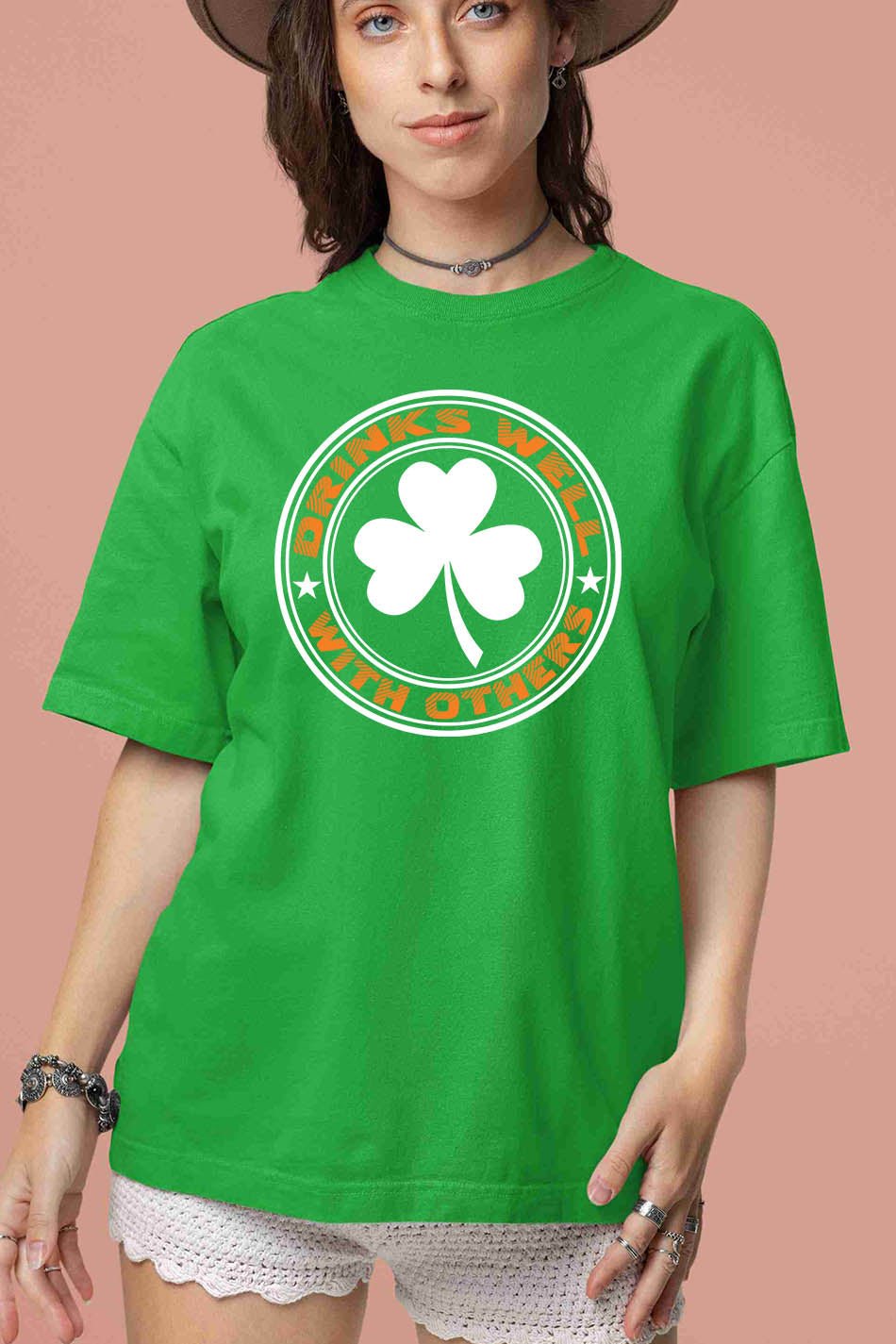 Drinks Well With Others Funny St Patrick's Day Shirt