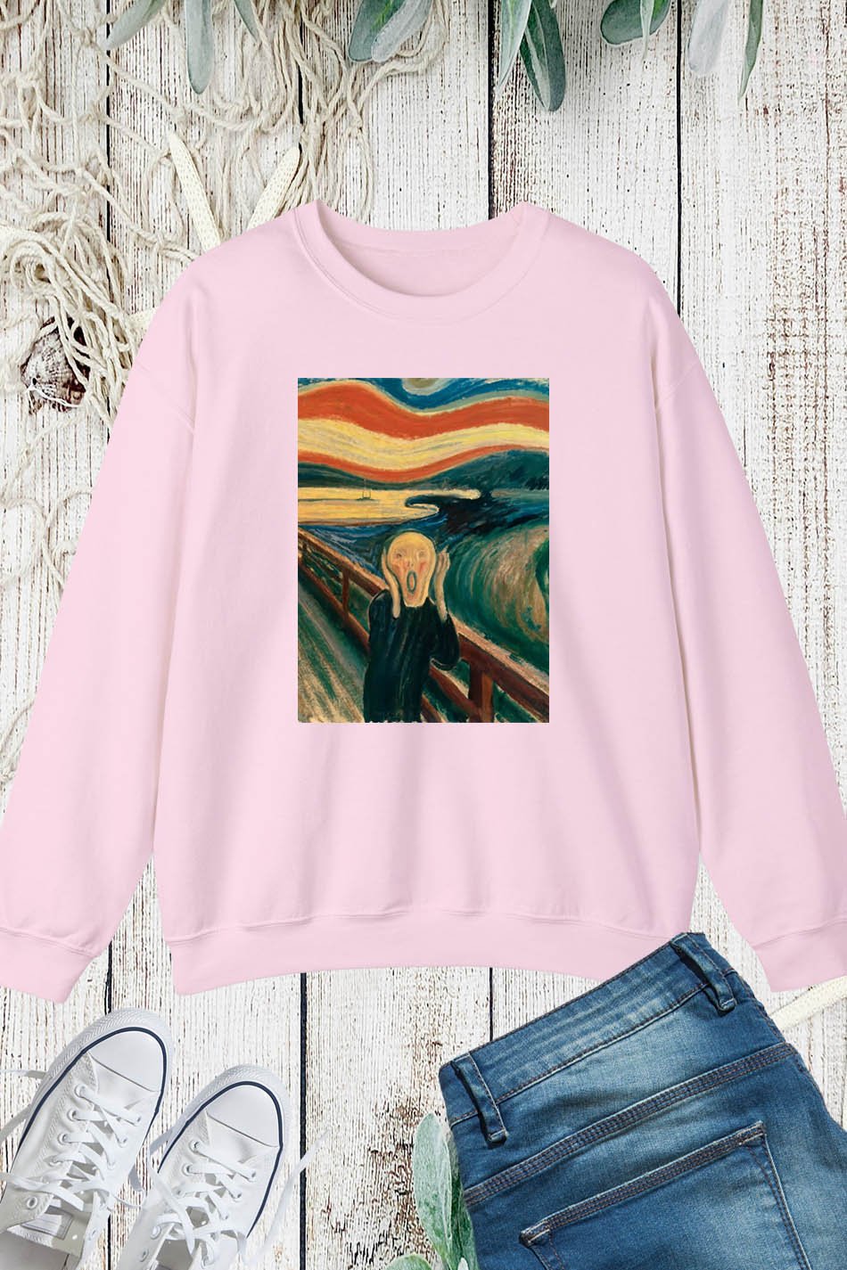 Edvard Munch The Scream: Spring Break Edition Sweatshirt