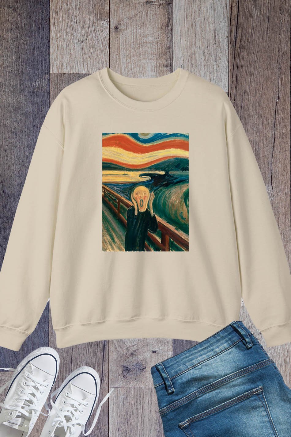 Edvard Munch The Scream: Spring Break Edition Sweatshirt