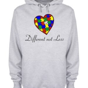 Different Not Less Love Puzzle Autism Awareness Hoodie