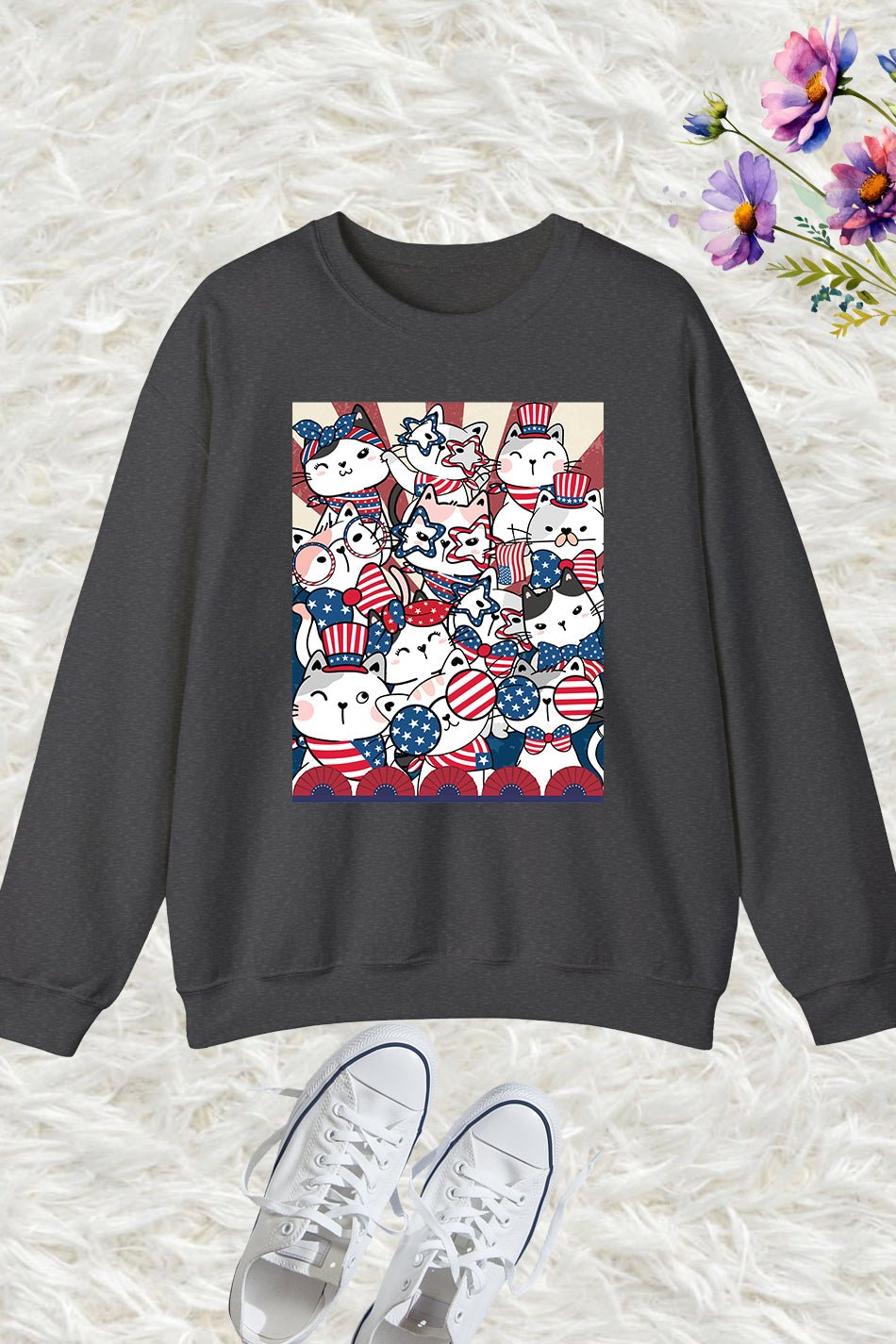 Election political Cats Lover American Sweatshirt - Image 5