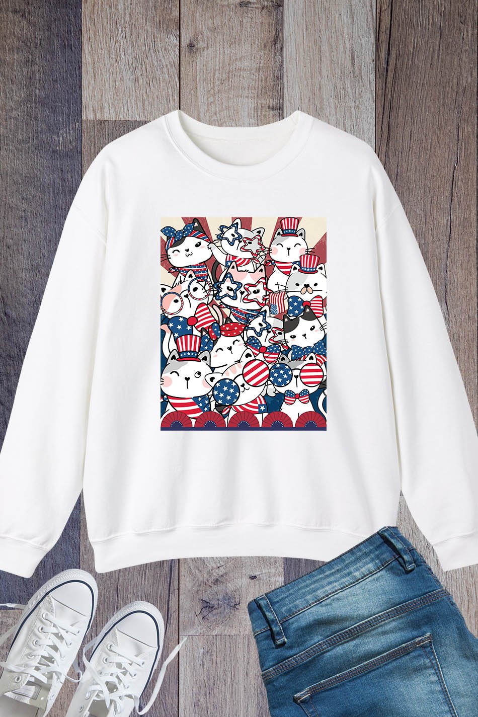 Election political Cats Lover American Sweatshirt - Image 3
